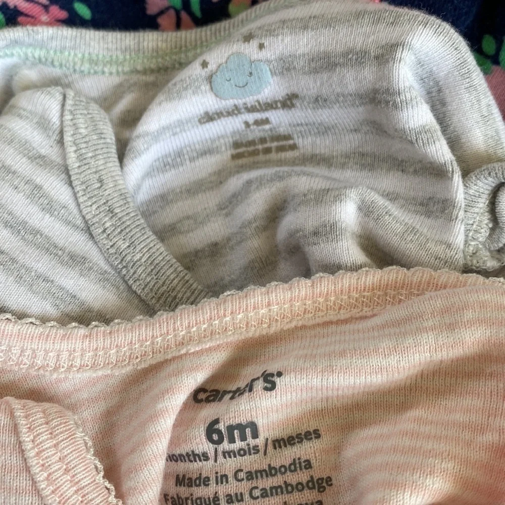 Baby Girl Short Sleeve Onesie Bundle Size 3-6 months